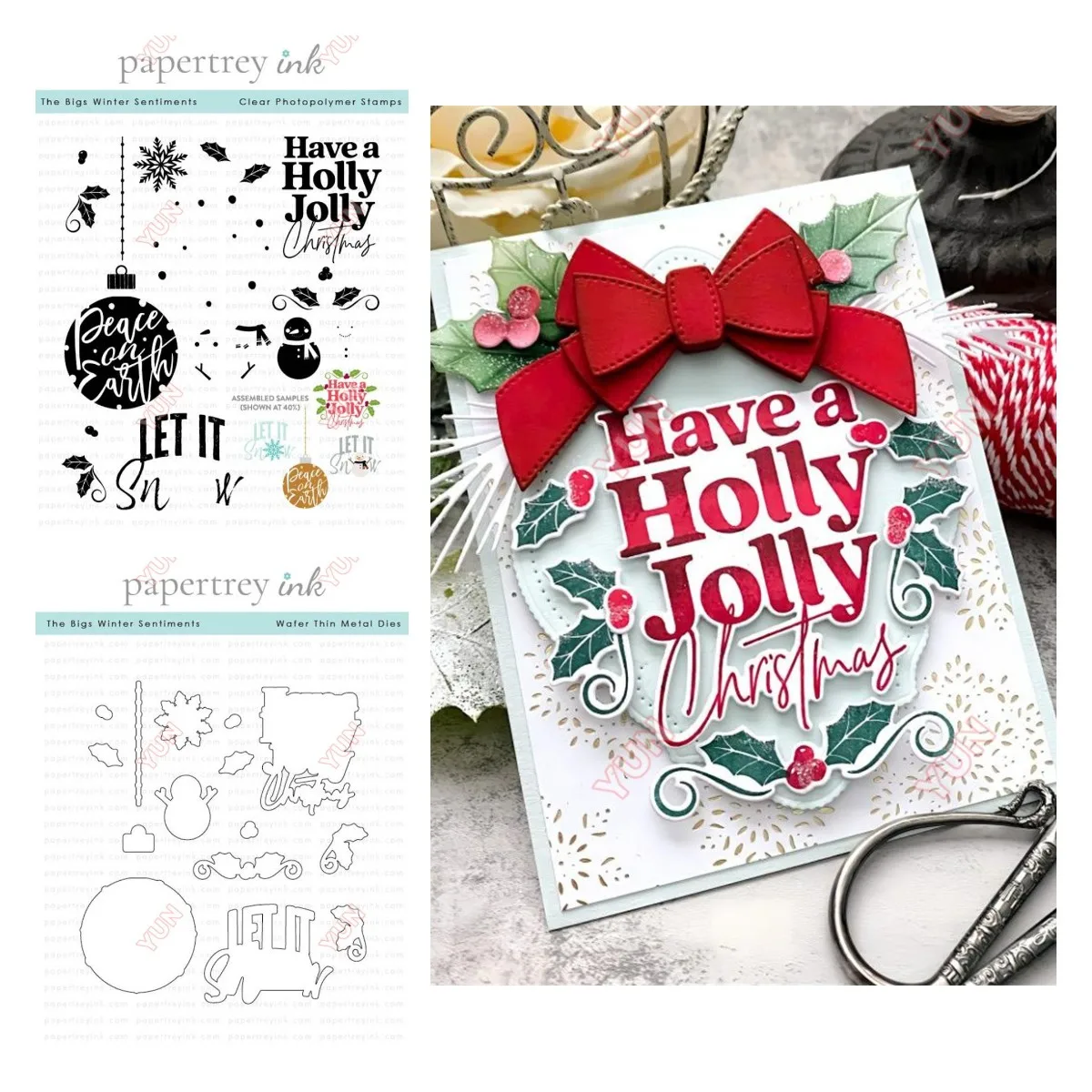 Candle Making Guide - Timbres The Big Winter Sentiments, ornements