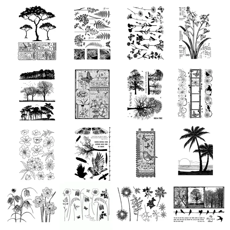 Candle Making Kit Wholesale - Timbres transparents pour plantes, pour Scrapbooking,