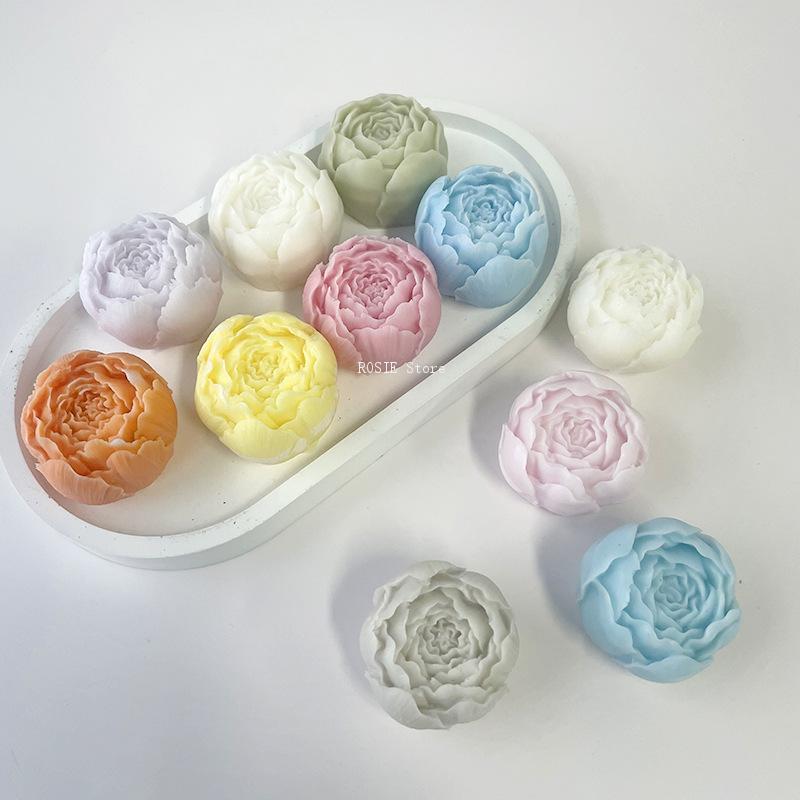 Candle Making Party - Moule en silicone fleur de pivoine