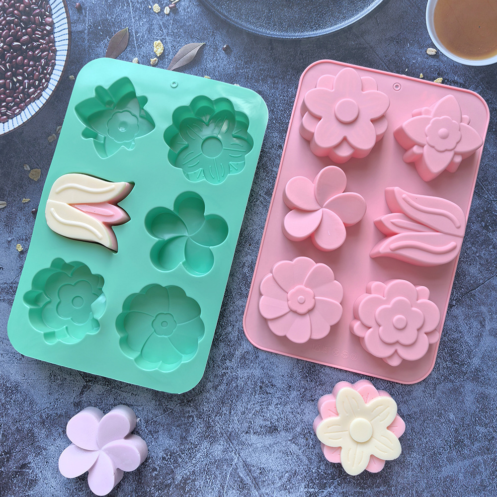 Candle Making Party - Moules en silicone pour fleurs, différents