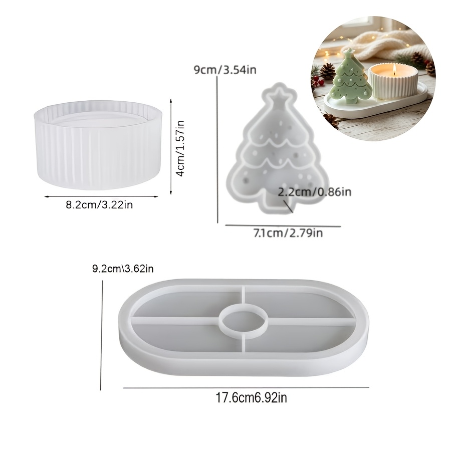 Ensemble de 3 moules en silico - Candle Making Kit Wholesale avis et prix