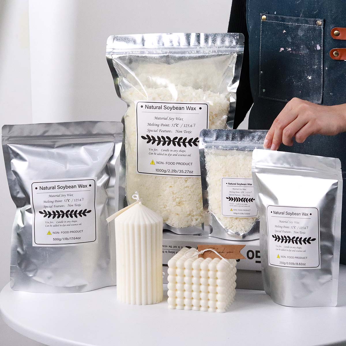 Flocons de cire de soja nature - Candle Making Raw Material avis et prix
