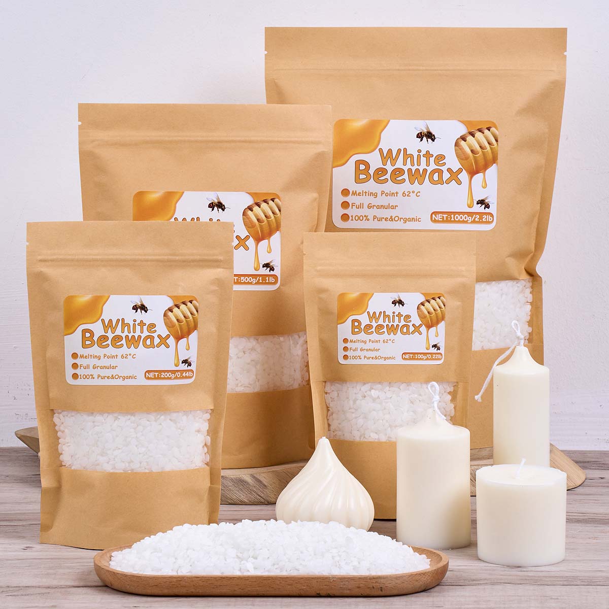 Cire d'abeille blanche Pure na - Candle Making With Beeswax avis et prix